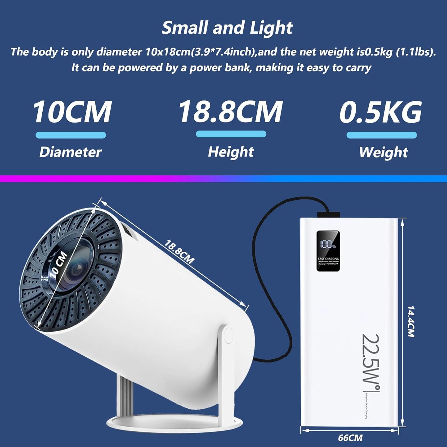 Mini projektor 4K