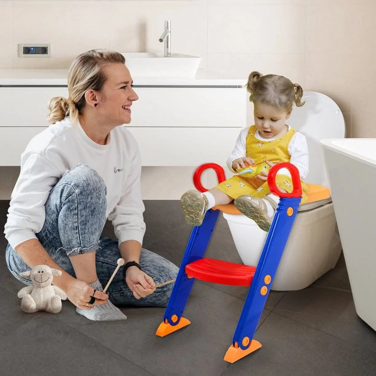 Dečiji adapter za wc šolju sa stepenikom