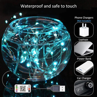 Ukrasne LED Bluetooth Sijalice za jelku - 10m