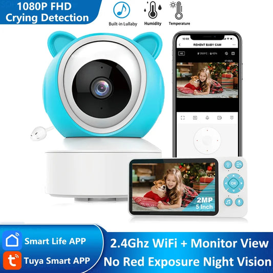 WiFi pametni monitor za bebu sa detekcijom pokreta, zvuka i kontrole audio video
