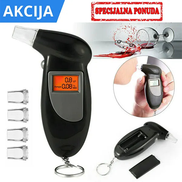 Digitalni alkotest sa zvučnim upozorenjem