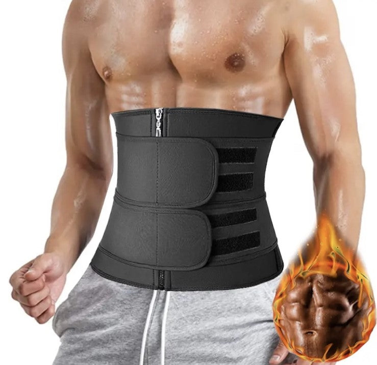 Crni Steznik za Mršavljenje sa Dvostrukim Trakama za Zatezanje