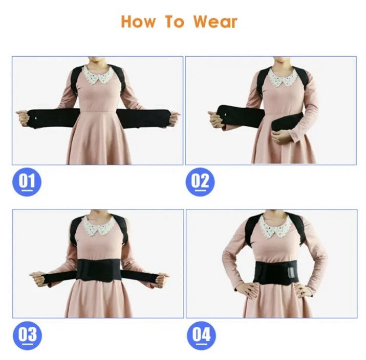 Crni pojas za podršku kičmi i leđima